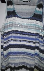 Sequined tank top